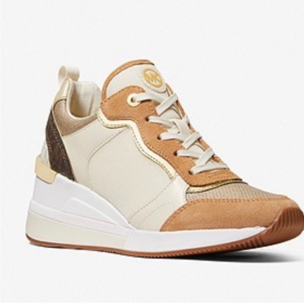 Michael Kors Cream and Tan Women's Sneakers